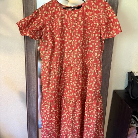 Floral Red Dress - Picture 2 of 3
